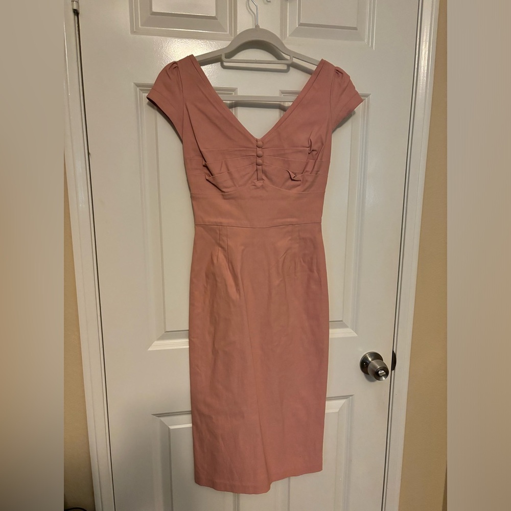 Stop staring! Pink pencil dress size medium